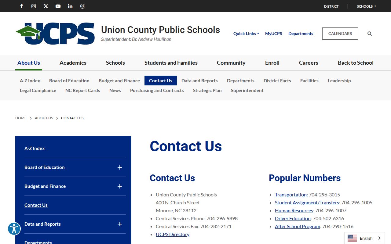 Indian Trail people directories Union County school search